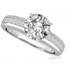 Shoulder Set Diamond Engagement Ring