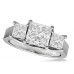 0.50ct Vs1/f Princess Diamond Trilogy Ring
