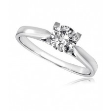 Sgl Certified 0.51ct I1/g Round Diamond Solitaire Ring