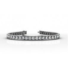 Modern Round Diamond Tennis Bracelet