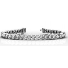 Unique Modern Round Diamond Tennis Bracelet