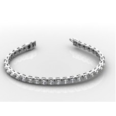 Unique Round Diamond Tennis Bracelet