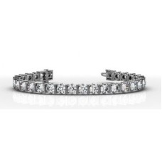 Unique Modern Round Diamond Tennis Bracelet