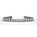 Unique Modern Round Diamond Tennis Bracelet