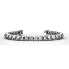 Modern Round Diamond Tennis Bracelet