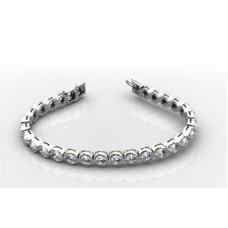 1.25ct I1/f Round Diamond Tennis Bracelet
