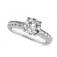 Shoulder Set Diamond Engagement Ring