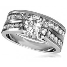Shoulder Set Diamond Engagement Ring
