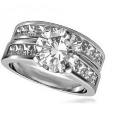 Diamond Shoulder Set Ring With Matching Band Diamond Shoulder Set Ring With Matching Band