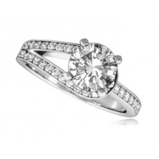 Loop Round Diamond Designer Ring