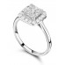 Princess/round Diamond Cluster Ring