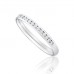Half Set 2mm Round Diamond Wedding Ring