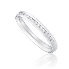 Half Set 2.5mm Round Diamond Wedding Ring Half Set 2.5mm Round Diamond Wedding Ring