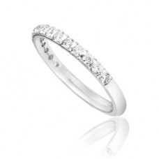 Half Set 2mm Round Diamond Wedding Ring Half Set 2mm Round Diamond Wedding Ring