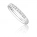 Half Set 2.5mm Round Diamond Wedding Ring