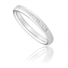 0.30ct Vs/fg Half Set 2.5mm Diamond Wedding Ring