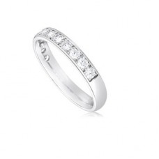 Half Set 3mm Round Diamond Wedding Ring