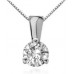 Elegant Round Diamond Soitaire Pendant