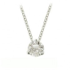 0.50ct Si2/g Round Diamond Solitaire Pendant