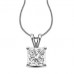 0.17ct Si/f Princess Cut Diamond Pendant