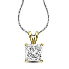 0.32ct Si/g Princess Diamond Solitaire Pendant