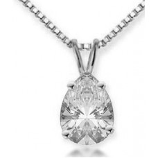 0.80ct Vvs1/g Pear Diamond Pendant