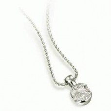 Elegant Round Diamond Solitare Pendant