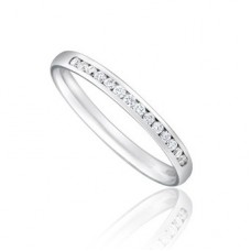 1/3 Set 2mm Round Diamond Wedding Ring