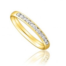 1/3 Set 2.5mm Round Diamond Wedding Ring