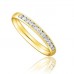 1/3 Set 2.5mm Round Diamond Wedding Ring