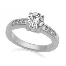Shoulder Set Diamond Engagement Ring