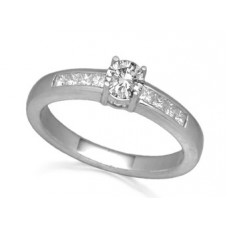 Shoulder Set Diamond Engagement Ring