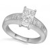Radiant Diamond Shoulder Set Ring
