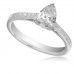 0.75ct G/i1 Pear & Round Diamond Ring