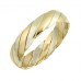 4mm Two Tone Twisted Wedding Ring