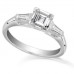 Classic Asscher & Baguette Diamond Trilogy Ring