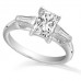 Classic Radiant & Baguette Diamond Trilogy Ring