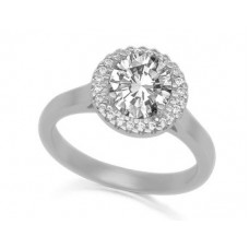 Round Diamond Halo Ring