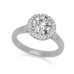 Round Diamond Halo Ring