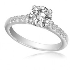 Shoulder Set Diamond Engagement Ring