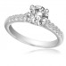 Shoulder Set Diamond Engagement Ring