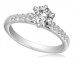 Shoulder Set Diamond Engagement Ring