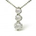 Modern Round Diamond Trilogy Pendant