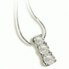 Graduated Round Diamond Trilogy Pendant Graduated Round Diamond Trilogy Pendant