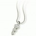 Modern Round Diamond Trilogy Pendant