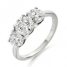 Traditional Round Diamond Trilogy Ring
