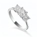 0.50ct Si2/g Princess Diamond Trilogy Ring