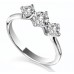 0.50ct Si2/g Platinum Round Diamond Trilogy Ring