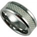 8mm Tungsten & Carbon Wedding Ring