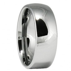 8mm D Shape Tungsten Wedding Ring